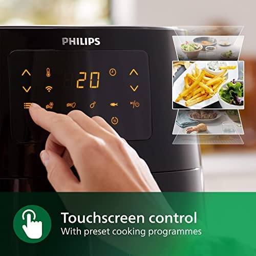 Philips Airfryer Essential XL Connected - 6.2 L, Smart wifi connected (NutriU App), Alexa compatible, 7 presets, Digital display, Low fat fryer, Black (HD9280/91) - Image 6