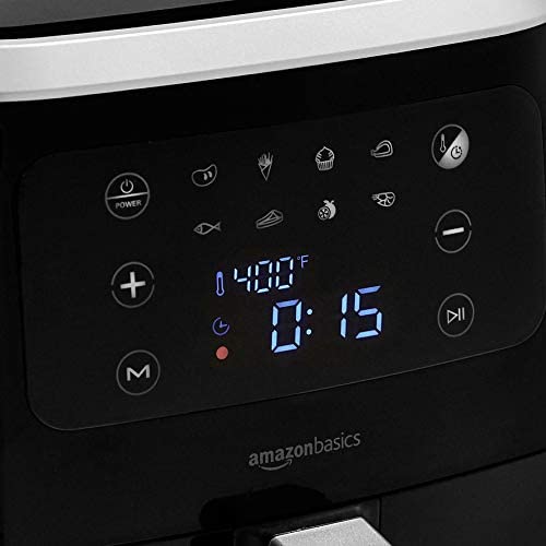 Amazon Basics 6-Litre Air Fryer with Digital Touchscreen and 8 Cooking Presets - Image 2