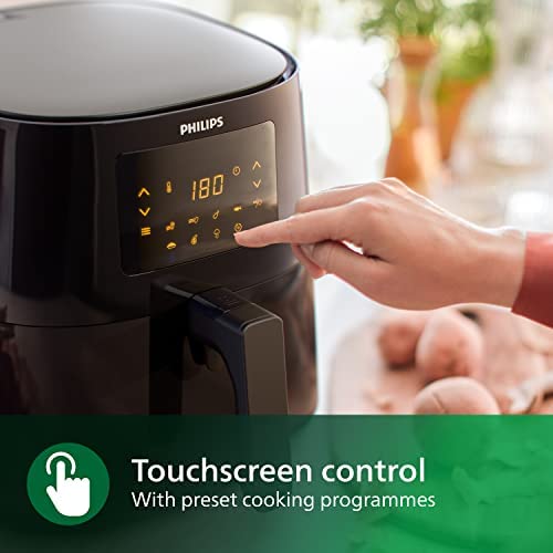 Philips Essential Airfryer with Rapid Air Technology, 1.2Kg, 6.2L, 2000 Watt, 5 portions, Black, HD9270/91 - Image 4
