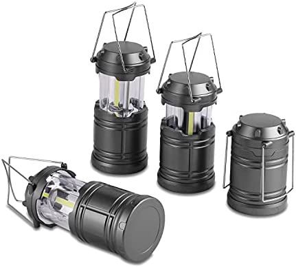 Anfrere Camping Lanterns, 4 Pack Battery Powered Pop Up Hanging Lanterns for Outdoor Camping Hiking, Lanterns for Power Outages, Emergency Survival Kits Lantern Flashlights for Hurricane - Image 7
