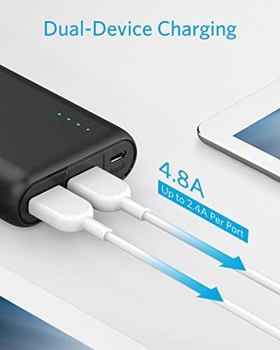 Anker PowerCore 20100 - 20000mAh Ultra High Capacity Power Bank with Powerful 4.8A Output, PowerIQ Technology for iPhone 7/6s/SE, iPad and Samsung Galaxy S8/S7 and More (Black) - Image 4