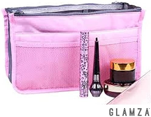 Glamza Multi Pocket Travel Bag Spacious Cosmetic Camping Toiletry Organiser Wash Bag Makeup Storage Black - Image 5