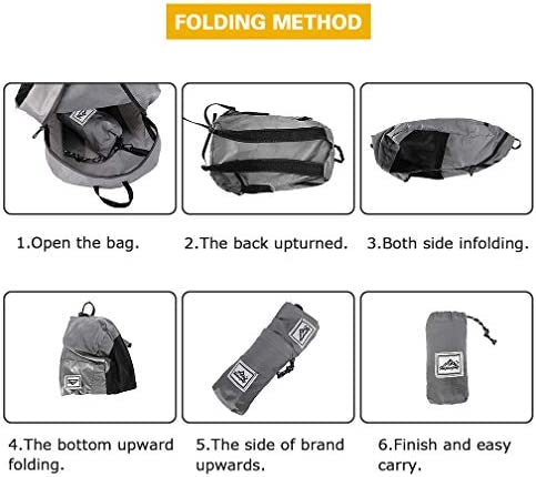 SACONELL Foldable Packable Backpack Ultra Lightweight Waterproof Hiking Daypack For Women Men Outdoor Camping Travel Climbing And Water Sports - Image 6