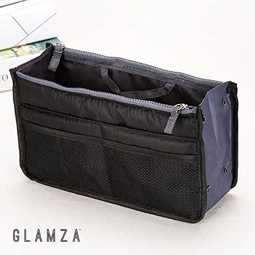 Glamza Multi Pocket Travel Bag Spacious Cosmetic Camping Toiletry Organiser Wash Bag Makeup Storage Black - Image 2