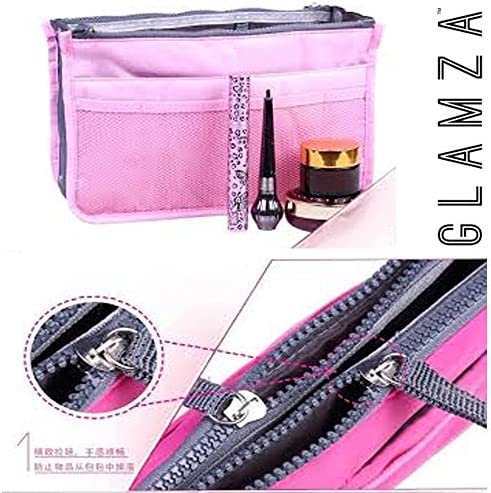 Glamza Multi Pocket Travel Bag Spacious Cosmetic Camping Toiletry Organiser Wash Bag Makeup Storage Black - Image 4