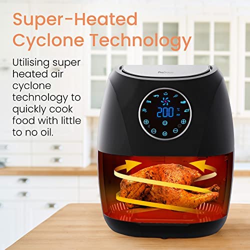 Pro Breeze 4.2L Air Fryer 1400W with Digital Display, Timer and Fully Adjustable Temperature Control for Healthy Oil Free & Low Fat Cooking - Image 8