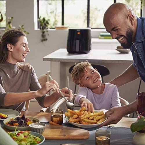 Philips Airfryer Essential XL Connected - 6.2 L, Smart wifi connected (NutriU App), Alexa compatible, 7 presets, Digital display, Low fat fryer, Black (HD9280/91) - Image 7