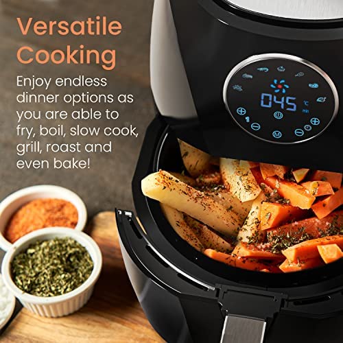 Pro Breeze 4.2L Air Fryer 1400W with Digital Display, Timer and Fully Adjustable Temperature Control for Healthy Oil Free & Low Fat Cooking - Image 6