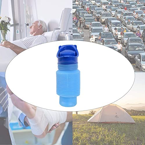 Cymax Foldable Shrinkable Urinal,750ML Male Female Portable Mobile Toilet Potty Pee Urine Bottle,Reusable Emergency Urinal for Camping Car Travel Traffic Jam - Image 5