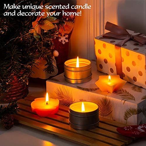 1 Set Candle Making Supplies Kit DIY Handmade Scented Candle Making Tool Wax Melting Material Kit Beeswax Soy Wax Arts Crafts-550ml 106pcs - Image 6