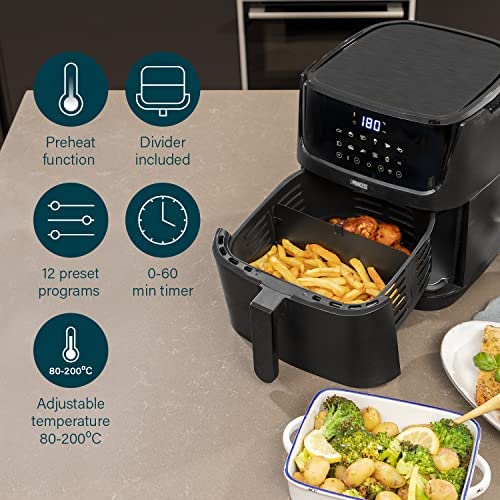 Princess Air Fryer, Digital, 6.5 L, 12 Preset, Settings, 1800 W, Accessories Included - Image 3