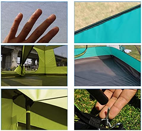 SXFYHXY Family Dome Tent with 2 Bedrooms Sun Shelters Portable Camping Tents Dome Teepee Tent Large Family Tent Outdoor Hiking Traveling - Image 6