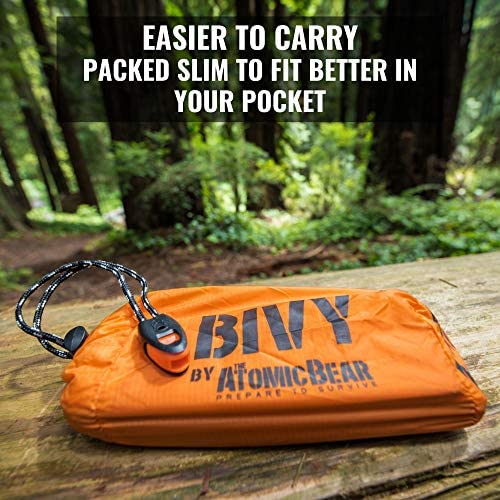 Emergency Sleeping Bags for Survival - Lightweight and Compact Bivy Sack for Sleeping Bag or Emergency Blankets for Survival - Emergency Bivy Bag for Winter Survival Kit or Survival Bag - Image 5