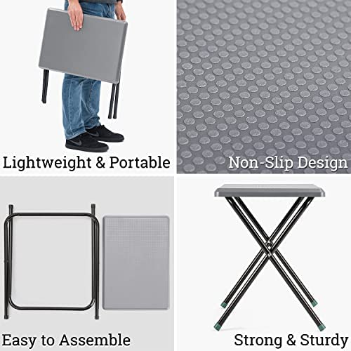 Trail Small Folding Camping Table, Lightweight Compact Portable, Non-Slip Surface, Outdoor Picnic, Barbecue, Beach, Garden, Caravan - Image 2