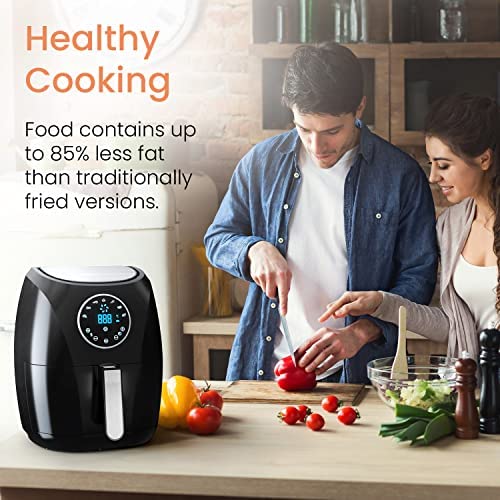 Pro Breeze 4.2L Air Fryer 1400W with Digital Display, Timer and Fully Adjustable Temperature Control for Healthy Oil Free & Low Fat Cooking - Image 2