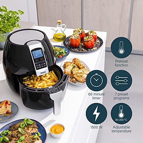 Princess 01.182020.02.001 182020 Digital Air Fryer, 3.2L Capacity, Plastic, 1500 W, 3.2 liters, Black - Image 2