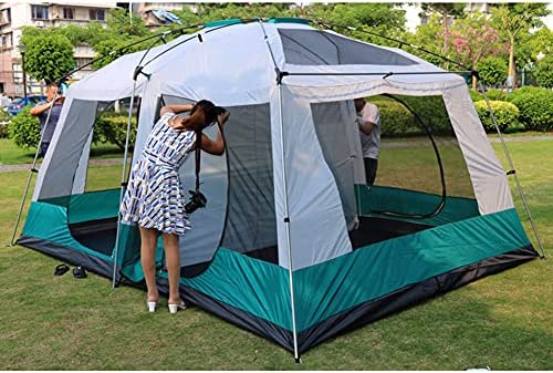 SXFYHXY Family Dome Tent with 2 Bedrooms Sun Shelters Portable Camping Tents Dome Teepee Tent Large Family Tent Outdoor Hiking Traveling - Image 3