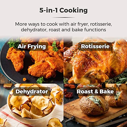Tower Xpress Pro T17039 Vortx 5-in-1 Digital Air Fryer Oven with Rapid Air Circulation, 60-Minute Timer, 11 L, 2000 W, Black - Image 7