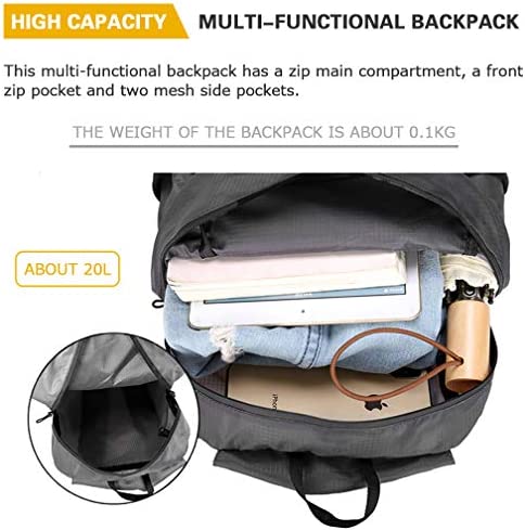 SACONELL Foldable Packable Backpack Ultra Lightweight Waterproof Hiking Daypack For Women Men Outdoor Camping Travel Climbing And Water Sports - Image 3