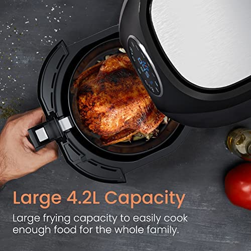 Pro Breeze 4.2L Air Fryer 1400W with Digital Display, Timer and Fully Adjustable Temperature Control for Healthy Oil Free & Low Fat Cooking - Image 5