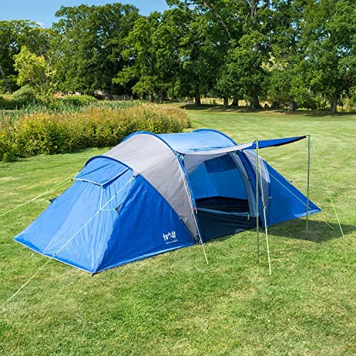Trail Hartland 4 Man 2 Room Tent With Living Area, 3000mm Waterproof, Dark Zone Bedroom Technology, Family Camping - Image 7