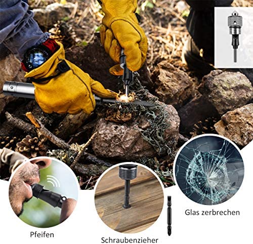 Camping Shovel - MOSFiATA 75cm Military Folding Shovel, 16 All in Function Survival Shovel with 2pcs adjustable non-slip aluminum tube, Suit for Outdoor Hiking, Hunting, Expedition,Garden etc - Image 4