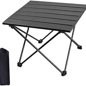 AIVEI Portable Folding Camping Table,Beach Table For Sand, Ultralight Camp Folding Side Table With Carry Bag, Perfect For Outdoor, Picnic, Camp, Beach