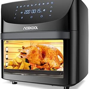 Air Fryer Oven Digital Acekool FT1 18L Large Oil Free Touch Screen 1800W Dishwasher Safe Rapid Air Circulation Bpa Free Accessories