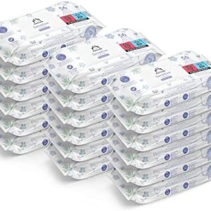 Amazon Brand – Mama Bear Sensitive Unscented baby wipes– 56 Count (Pack of 18) (Total 1008 wipes)