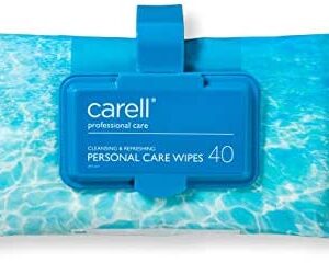 Carell Personal Care Wipes - Cleansing Wipes Ideal for Patient Use - Dermotologically Tested & Alcohol Free - Pack of 40 Wipes