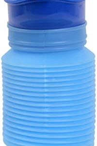 Cymax Foldable Shrinkable Urinal,750ML Male Female Portable Mobile Toilet Potty Pee Urine Bottle,Reusable Emergency Urinal for Camping Car Travel Traffic Jam