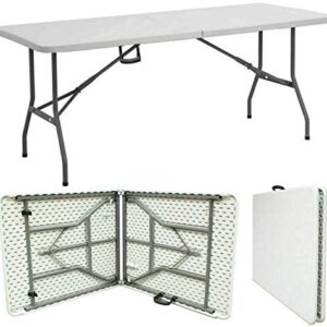 Denny International Heavy Duty Folding Table for Catering Camping Table Trestle for BBQ Picnic Party (5 ft Trestle Table)