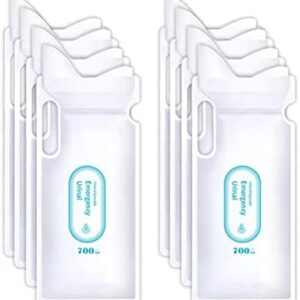 Disposable Urine Bags, 8 pcs Camping Pee Bags, 700ML Emergency Vomit Bag for Kids and Adults, Portable Leak-Proof Pee Bags for Travel, Traffic Jam, Patient