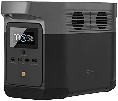 EF EcoFlow DELTA mini 882Wh Portable Power Station, Power up to 9 Appliances With Huge 1400W AC Output, Fast Charging, Solar Generator Made for Outdoor Power, Ideal for Camping or Travel
