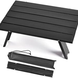 Hivexagon Small Picnic Table Folding Tables Aluminium for Camping Hiking Beach Travel Portable Ultralight Compact Mini Camping Table Camping Accessories
