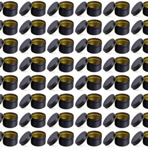 NRANSON Candle Tins for Making Candles, 48 Pcs 8 Oz Round Metal Candle Jars with Lids, Decorative Candle Containers for DIY Candle Making, Arts Crafts Supplies, Dry Storage, Party Favors (48,8OZ)
