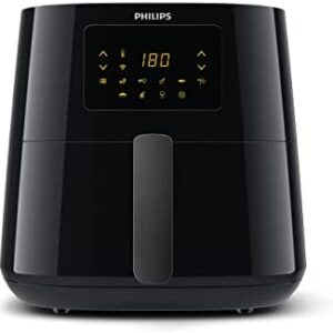 Philips Airfryer Essential XL Connected - 6.2 L, Smart wifi connected (NutriU App), Alexa compatible, 7 presets, Digital display, Low fat fryer, Black (HD9280/91)