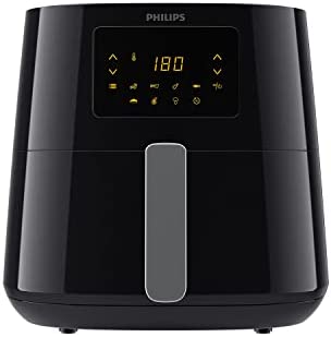 Philips Essential Airfryer with Rapid Air Technology, 1.2Kg, 6.2L, 2000 Watt, 5 portions, Black, HD9270/91