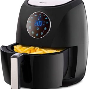 Pro Breeze 4.2L Air Fryer 1400W with Digital Display, Timer and Fully Adjustable Temperature Control for Healthy Oil Free & Low Fat Cooking