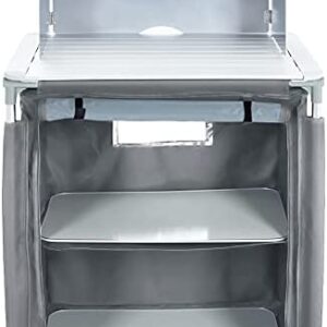 The Fellie Camping Cupboard, Folding Camping Kitchen Cooking Table, Portable Outdoor Camp Storage Unit for Picnic BBQ