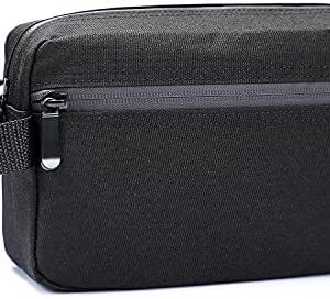 Toiletry Bag for Men, Portable Travel Toiletry Organizer Bag,Shaving Bag for Toiletries Accessories (Black)