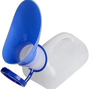 Unisex Potty Urinal for Car, Toliet Urinal for Men and Women, Bedpans Pee Bottle with a Lid and Funnel, Mobile Toilet Portable Urinal for Car, Old Man, Child and Diabetes for Camping Outdoor Travel