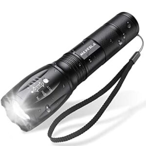 Maxesla LED Torch 2000 Lumens Gifts for Men Dad Kids, Zoomable Torches Led Super Bright Flashlight, Powerful Torches Battery Powered Water Resistant 5 Modes Mini Tactical Torch for Camping Xmas Gifts