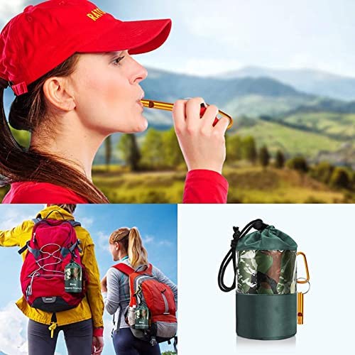 Regine Camouflage Emergency Sleeping Bag - Portable Bivy Sack Waterproof Nylon Blanket with Whistle,Thermal Blanker Survival Gear Equipment for Outdoor, Reusable & Compact - Image 2