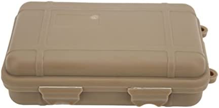 Uxsiya Wild Survival Storage Box, Portable Multipurpose Dustproof Camping Survival Kits for Camping(Brown) - Image 4