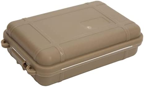 Uxsiya Wild Survival Storage Box, Portable Multipurpose Dustproof Camping Survival Kits for Camping(Brown) - Image 2