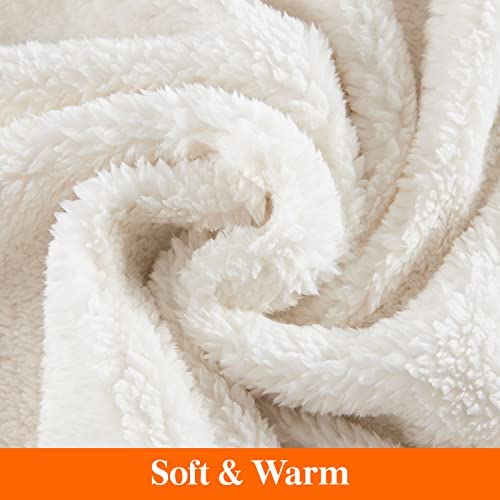 Lifewit Sherpa Throw Blanket Reversible Soft Blanket for Couch Sofa Bed, Decorative Thick Fuzzy Fluffy Fleece Blanket for Travel and Outdoor Camping, Grey, 150 x 200cm - Image 2