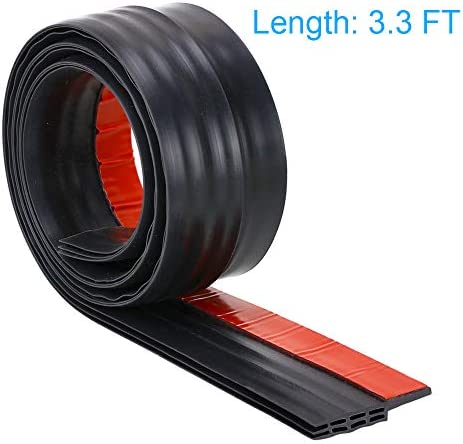 YOUSHARES Draught Excluder for Doors - Door Draft Excluder Strip Rubber Door Seal Strip Door Insulation Strip Soundproof Door Seals Weather Strip Door Frame Draught Excluders (Black) - Image 5