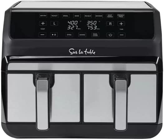 Air-Fryer SLT-1802 Dual Zone Two Basket Double Air Fryer 7.6L - 7 in 1 - Air Fry, Roast, Broil, Bake, Reheat, Keep Warm, Dehydrate - Image 4