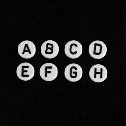 WOUPY Letter Beads, Small Letter Beads Round Letter Beads, for DIY Bracelets - Image 5